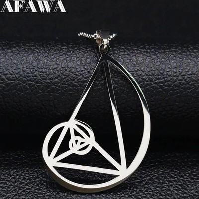 New Spiral Triangle Necklaces Fibonacci Pendant Ratio Necklace Unisex Fashion