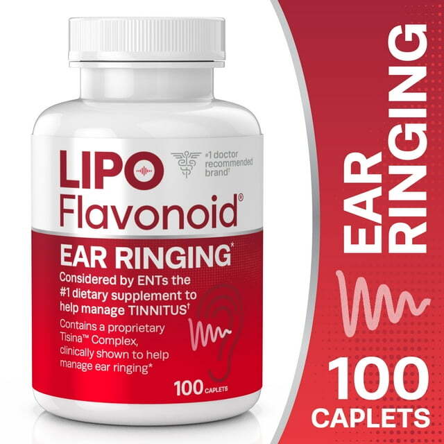 Lipo-Flavonoid plus Ear Health Supplement, 100 Caplets
