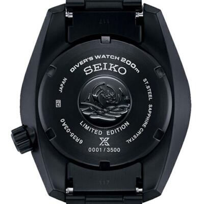 Pre-owned Seiko Prospex Sbdc193 The Black Series Automatic Scuba Diver Watch Men Limited