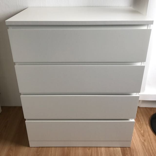 Ikea Malm 4 Drawer White Chest Of Drawers In Norwood London