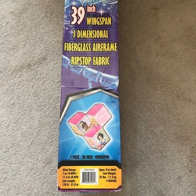 3D Disney Princess Tri-Box Kite with TriWinder & Flying Line - 39