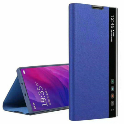 Luxury Smart View Leather Flip Stand Case For Samsung Galaxy S24 S23 S22 S21 S20