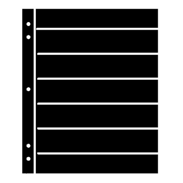 IcolorGifts- Stocksheet Model 7 (7Rows) For US Stamps. Retire Glassine Envelopes