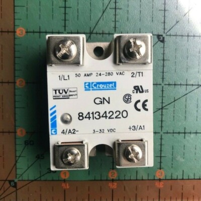 Crouzet Solid State Relay GN 84134220 50A 24 280vac SSR SPST New