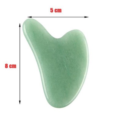 Natural Stone Jade Gouache Scraper Rose Quartz Facial Gua Sha Tools Neck Massage