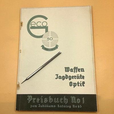 Geco Preisbuch No 1  Zum Jubilaums-Katalog No 65. Gustav Genschow & Co, 1937