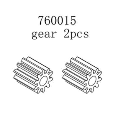 Turbo Racing RC 1/76 Micro GEAR (2PCS) #760015