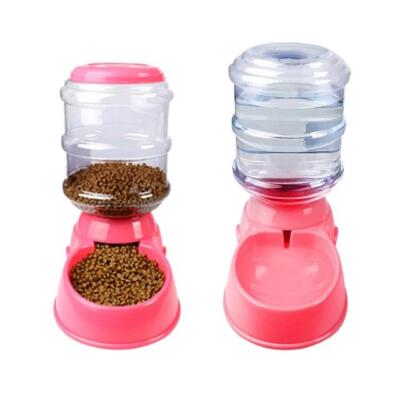 Pet Dog Cat Waterer Automatic Dispenser Drink Water Gravity Large Bowl 4 Gallon
