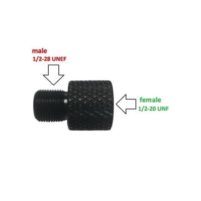 Threaded Adapter Female 1/2-20 Unf to Male 1/2-28 Unef Accessories