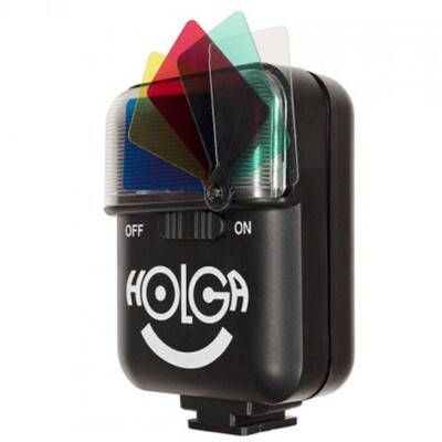 Holga Electronic Flash w/ Built-in Color Filters for Lomography Diana mini/Plus