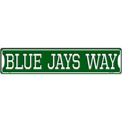 Blue Jays Way Novelty 3''x12'' metal street sign plaque Home Door Garage Wall