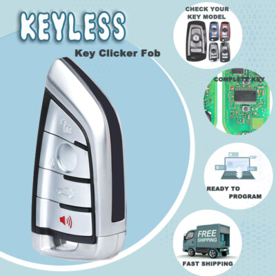 Modified Smart Remote key Fob 315MHz YGOHUF5662 PCF7945 for BMW F Series CAS4+