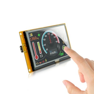 4.3 Inch Intelligent TFT HMI LCD Display Module with UART & Touch Screen & Pow