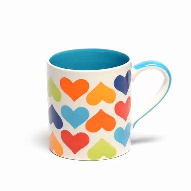 Whittard Jumbo Heart Mug Set of 4......Brand New in Fishponds