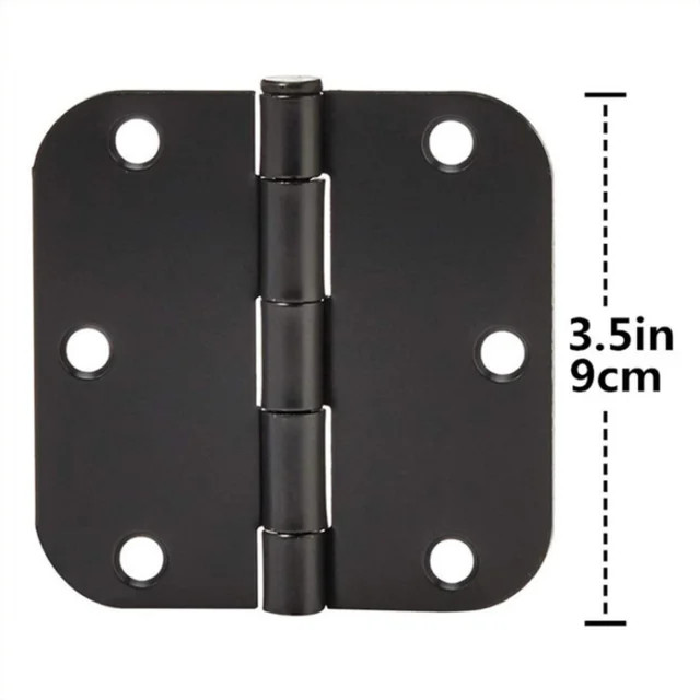 Pack of 25 Door Hinge 3.5" x 3.5" Rounded 5/8"