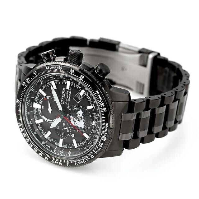 Pre-owned Citizen Promaster By3005-56g Sky Series Geo Trekker Eco Drive Black Men's Watch