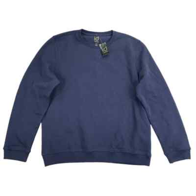 IDEOLOGY ID Fleece Navy Cotton Blend Pullover Crewneck Sweatshirt medium wr81