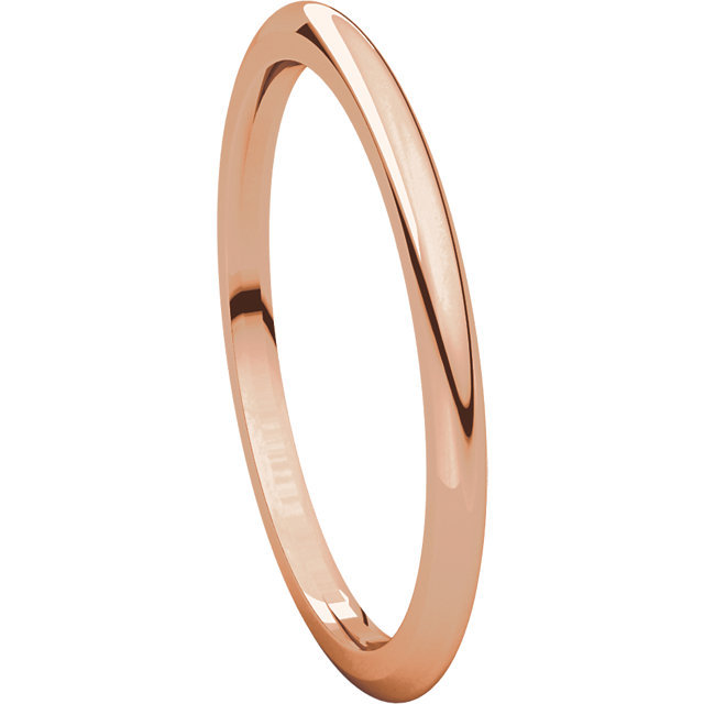 Pre-owned Handmade 14k Rose Gold Wedding Bands 1.5mm Dome Sizes 3 4 5 6 7 8 9 10 11 12 & 1/4 Size In Pink