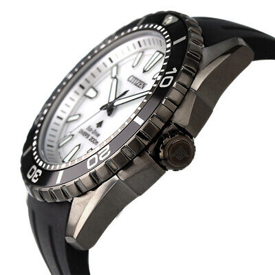 Pre-owned Citizen Promaster Marine Bn0197-08a Eco-drive Solar Men Watch Diver 200m