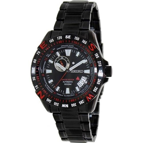 Seiko Superior SSA113K1 Automatic Limited Edition Black Red Men's