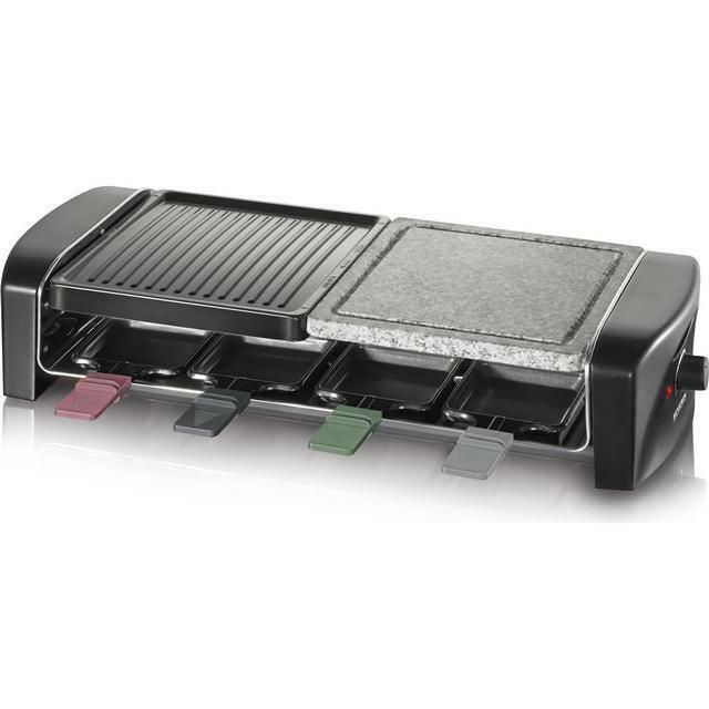Severin Raclette Party Grill With 8 Pans Natural Stone 1400 Watts RG9645