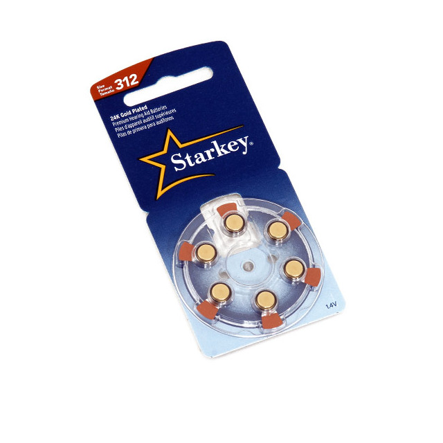Starkey Hearing Aid Batteries (60 Cells) Size 312 *usa Seller*