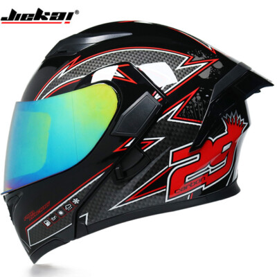 DOT Approved Modular Motorcycle Helmet Flip up Full Face Double lens Moto Helmet