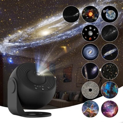13in1 Galaxy Starry Sky Projector Night Light Rotating LED Planetarium Star Lamp