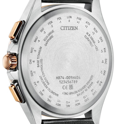 Pre-owned Citizen Attesa By1004-17x Moon Phase Eco-drive Solar Radio Men Watch In Box