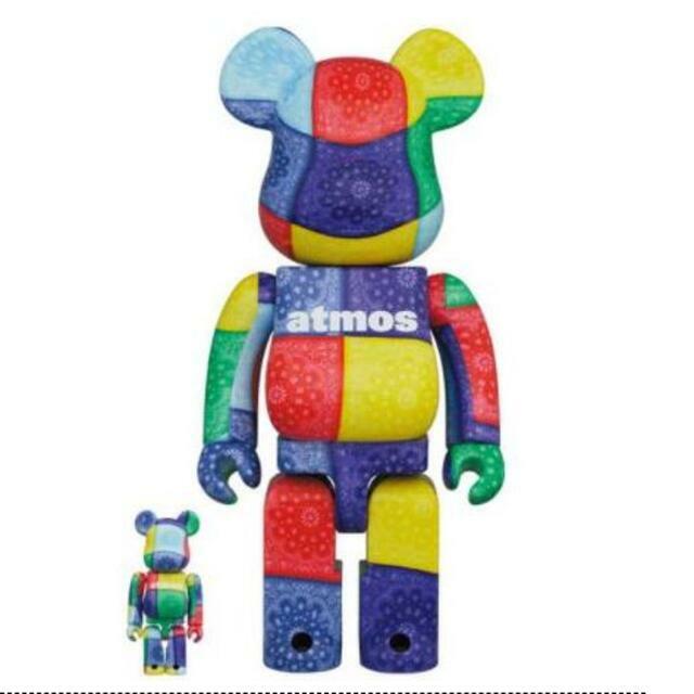 MEDICOM TOY - BE@RBRICK atmos BANDANA 100％&amp;400％ MULTI Medicom Toy BE@RBRICK atmos BANDANA Multi ver. 100% & 400