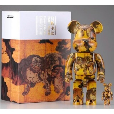 BE RBRICK Eitori Kano Tang Lion Folding Screen 100    400  Bearbrick