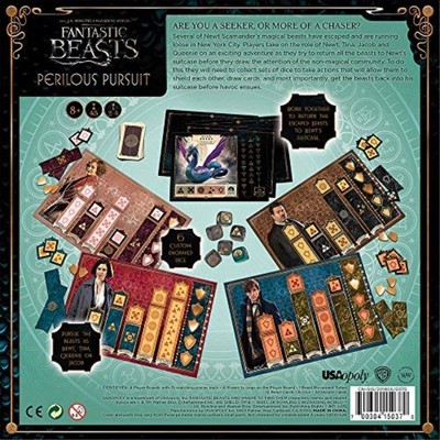 USAopoly Fantastic Beasts Perilous Pursuit Cooperative Dice Game | Harry Potter