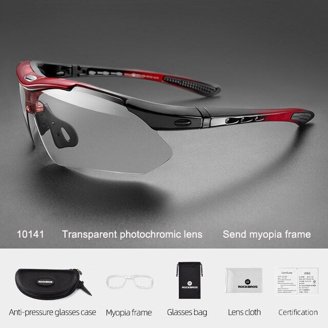 ROCKBROS Cycling Photochromic Sports Sunglasses MTB Road Bike Glasses outdoor