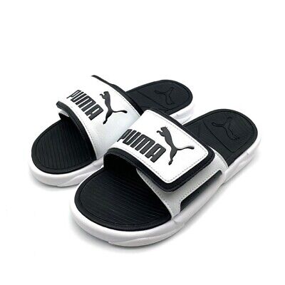 Puma 37228002 Unisex Slippers Royal Cat Comfort Sandals black white 