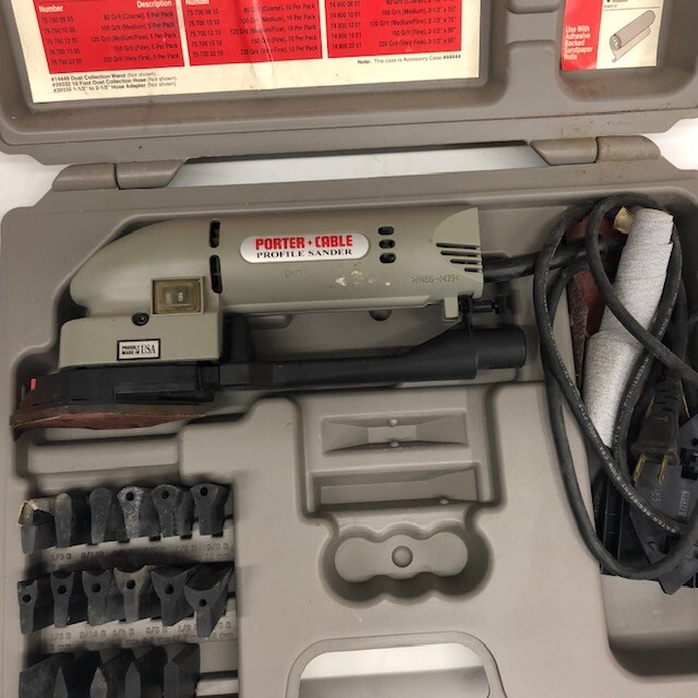 Porter Cable Profile Sander w/ Case and Accessories Model #444