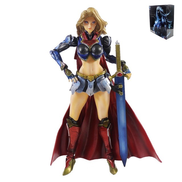 DC COMICS NO 7 SUPERGIRL SQUARE VARIANT PLAY ARTS KAI ACTION
