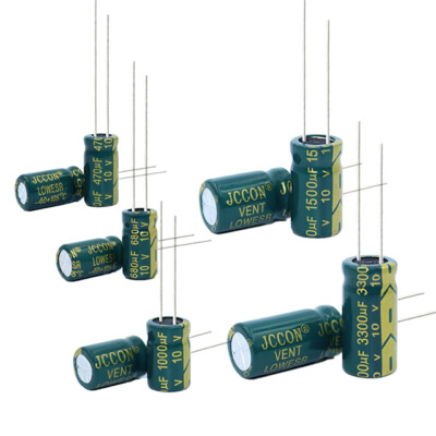 10Pcs DIP Aluminum electrolytic capacitor 10v 470uf/680uf/1000uf/1500uf/3300uf