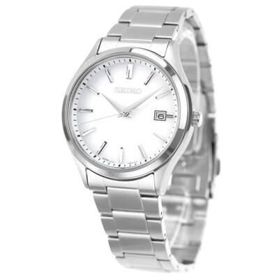 Pre-owned Seiko Selection Sbpx143 Silver Dial Solar Sapphire Stainless Steel Men Watch