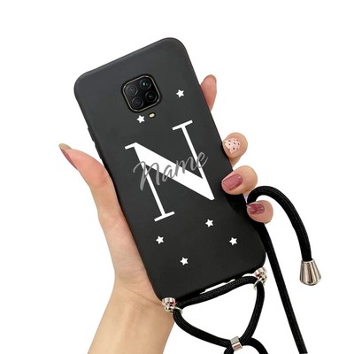 Custom Name Case for Xiaomi Redmi Note 8 9 10 7 Pro 9S 9A 9C 8T 10C 10A 12C Star