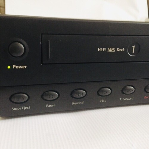 GO Video Dual Deck System - DDV9750 Professional VCR Video Cassette Recorder