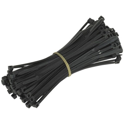 cable ties 4.8mm x 200mm nylon tie-wrap black !
