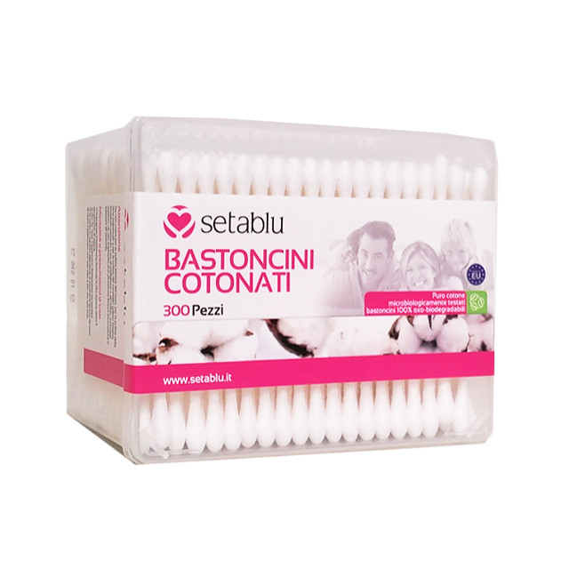Confezione 300 Bastoncini Cotonati Cotton Fioc In Cotone Extra Delicati dfh