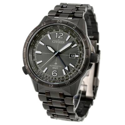 Pre-owned Citizen Promaster Sky Nb6045-51h Black Gmt Automatic Mechanical Watch Men