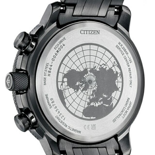 Pre-owned Citizen Promaster By3005-56e Sky Series Layers Of Time Limited Eco Drive Black