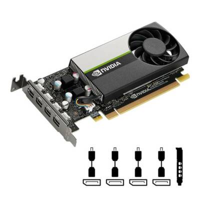PNY NVIDIA Quadro T1000 VCNT1000-PB 4GB GDDR6 4Mini-Displayport Low Profile VGA