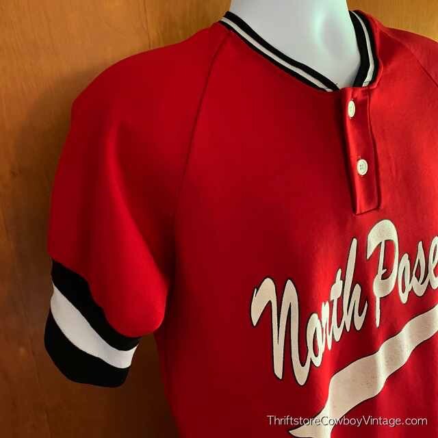 Download Vintage 80s BASEBALL JERSEY North Posey MEDIUM | eBay