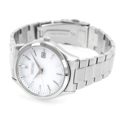 Pre-owned Seiko Selection Sbpx143 Silver Dial Solar Sapphire Stainless Steel Men Watch
