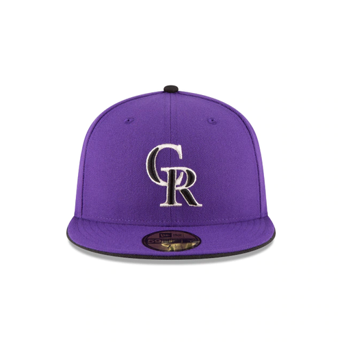 Кроссовки New Era 59Fifty Purple/Black MLB Colorado Rockies, альтернативные приталенные (70358577)