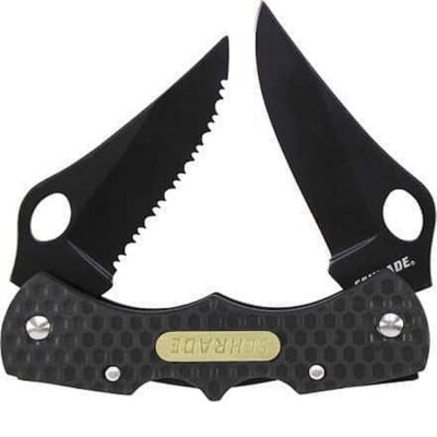 Schrade SCH005DLBCP-A Double Blade Lockback Folding Knife