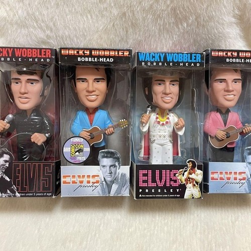Wacky Wobbler Elvis Presley Bubble Head 4 Figures Set FUNKO